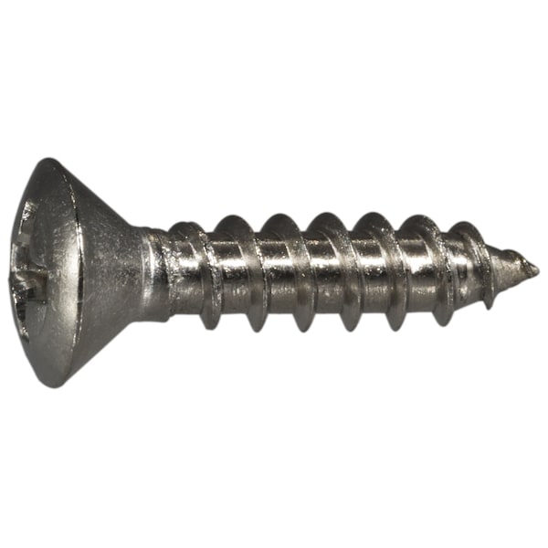 Midwest Fastener Sheet Metal Screw, #8 x 3/4 in, 18-8 Stainless Steel Oval Head Phillips Drive, 25 PK 63444 - main